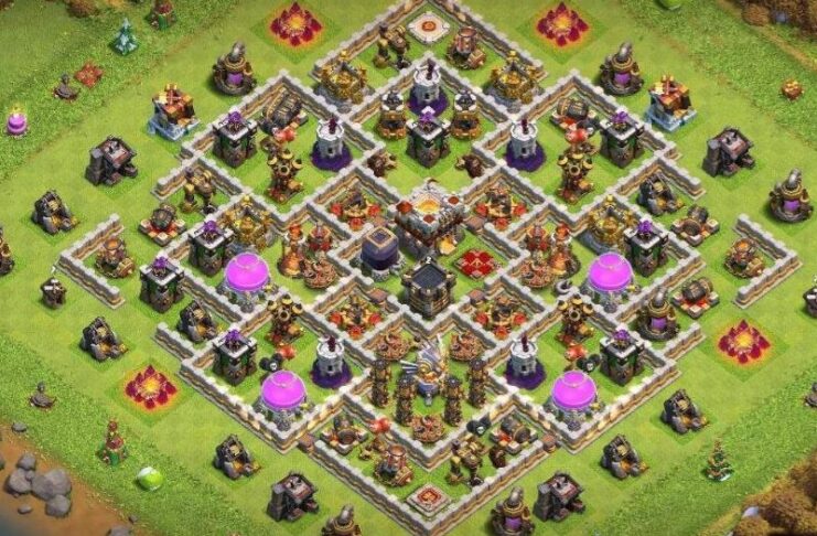 strong coc farming bases for town hall 11