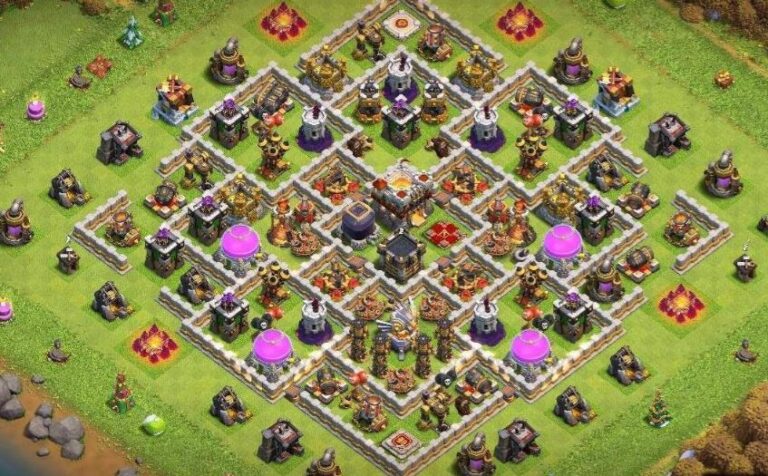 strong coc farming bases for town hall 11