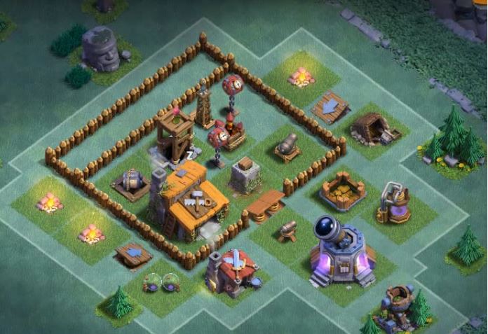 townhall 3 trophy base
