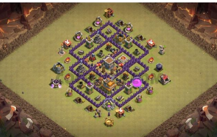 clash of clans th7 war and homebases